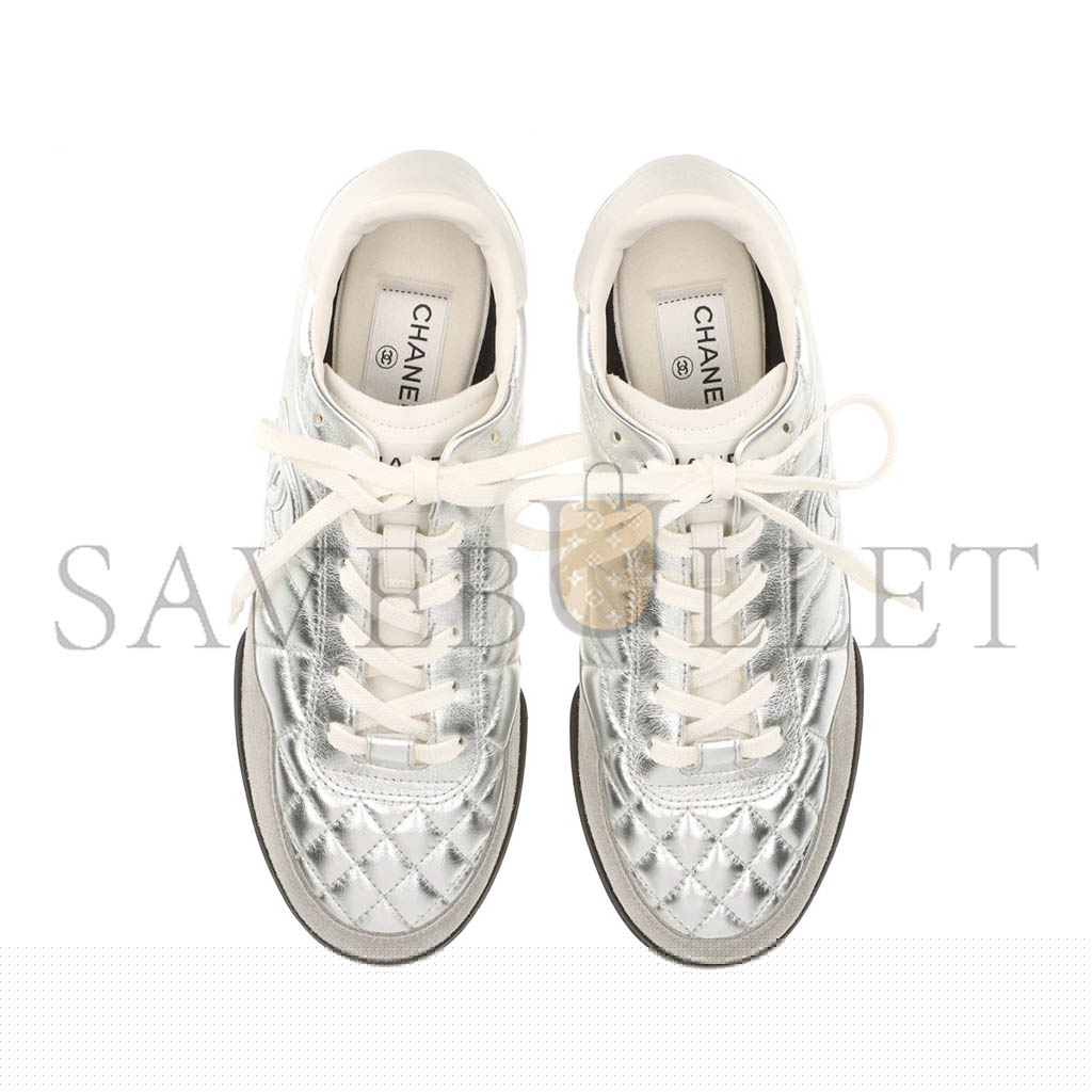 Ch*el sneaker low-top silver g45839